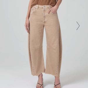 Citizens of Humanity Horseshoe Wide-Legged Cropped Jeans Size 25